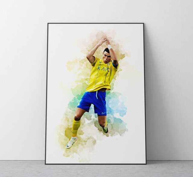 Cristiano Ronaldo Poster - Football Wall Art Print Al-Nassr Ref #565 - image 1