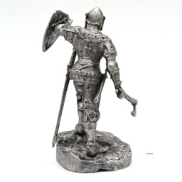 Tin 54mm Soldier France. Knight With Axe 14Th Century - thumbnail 3