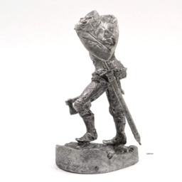 Tin 54mm Soldier France. Knight With Axe 14Th Century - thumbnail 2