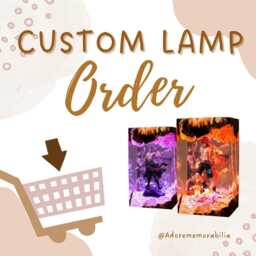 Custom Resin Lamp- Handcrafted Led Figure Night Light - Wood & Epoxy Display Lamp - thumbnail 1