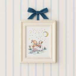 Children Art Print. Moonlight Sailing. 8x10. Nursery Home Decor - thumbnail 4