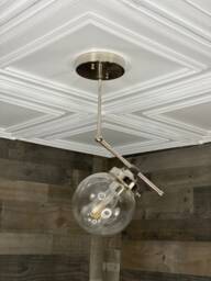Ukiyo Modern Single Globe 6 Inch Ceiling Mid Century Semi Flush