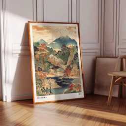 Japanese Wall Art, Hokusai Poster, Ukiyo-E Print, Japandi Wabi Sabi Landscape Home Decor, Anime Poster - thumbnail 3