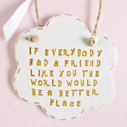 Special Friendship Thoughtful Quote Ornament Sentimental Wall Plaque Meaningful Thinking Of You Friends Gift - thumbnail 3