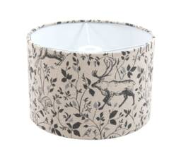 Handmade Woodland Deer Lampshade, Natural Grey, Table/Ceiling Light - thumbnail 1