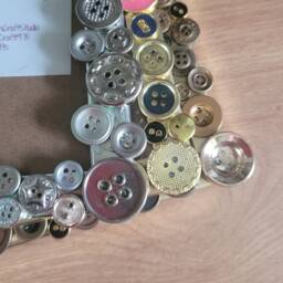 Metallic Coloured Recycled Acrylic Buttons Photo Frame 4 X 6 Inches