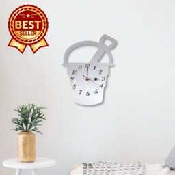 Seaside Bucket & Spade Acrylic Clock - Many Colours Available - Bespoke Shapes & Sizes Made - thumbnail 1