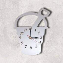 Seaside Bucket & Spade Acrylic Clock - Many Colours Available - Bespoke Shapes & Sizes Made - thumbnail 2