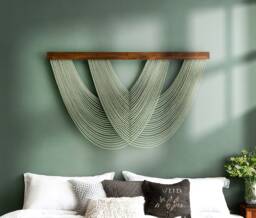 Macrame Wall Hanging, Scandinavian Decor Art, Handmade Macrame, Tapestry, Bedroom New Home Gift, Living Room W99