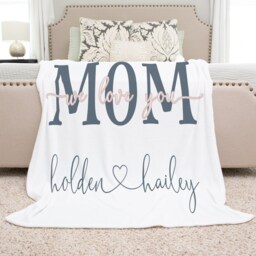 Christmas Blanket, Gift, Farmhouse Inspired Style Personalized Mom Gift For Grandparent, Birthday - thumbnail 2