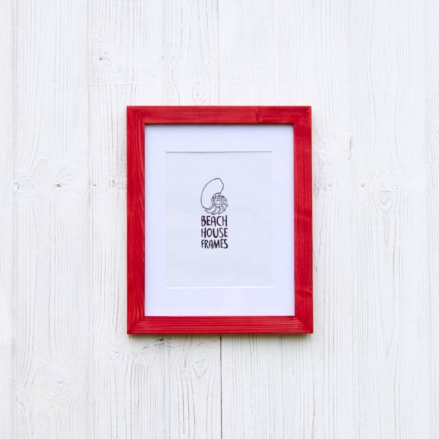 Red Picture Frames - Photo Frame A2, A3, A4, A5, 5x5, 5x7, 6x6, 6x8 , 8x10, 11x14 Handmade in UK High Quality - image 1