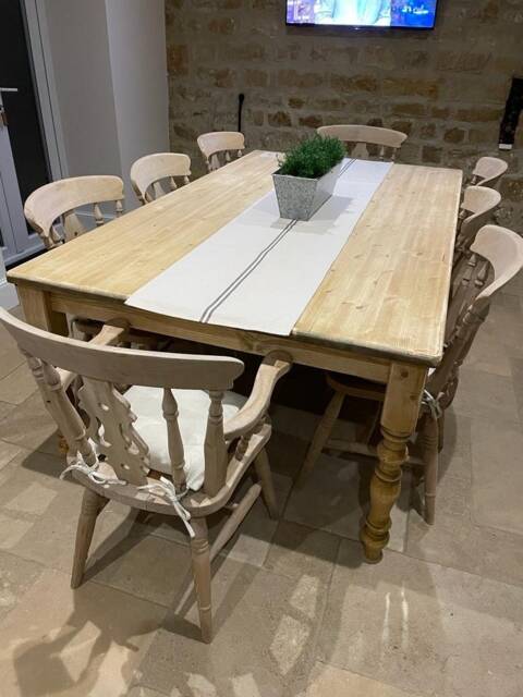 The 4Ft Wider Farmhouse Tables - Chairs Not Included - image 1