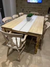 The 4Ft Wider Farmhouse Tables - Chairs Not Included - thumbnail 1