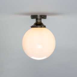 Yerevan Mid-Century Opal Globe Ceiling Light 9.75'' Ip20 - thumbnail 3