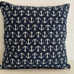 Decorative Cushion Cover House By The Sea Lighthouse Anchor Made Of Fine Tapestry Fabric For Chilling - thumbnail 4