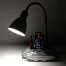 "Desktop Lamp, Mobile Phone Station, Stationery Holder ""Lampo" - thumbnail 3