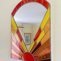 Art Deco Sunburst Mirror - thumbnail 3