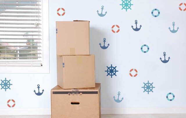 Full Colour Nautical Sea Theme Decal Boys Bedroom Bathroom Wall Sticker Baby Room Nursery Ship