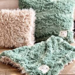 T-Rex Pillow & Lovey Set With Faux Fur For Dinosaur Nursery Decor - thumbnail 4