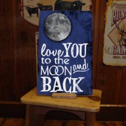 I Love You To The Moon & Back Custom Tin Sign - thumbnail 3