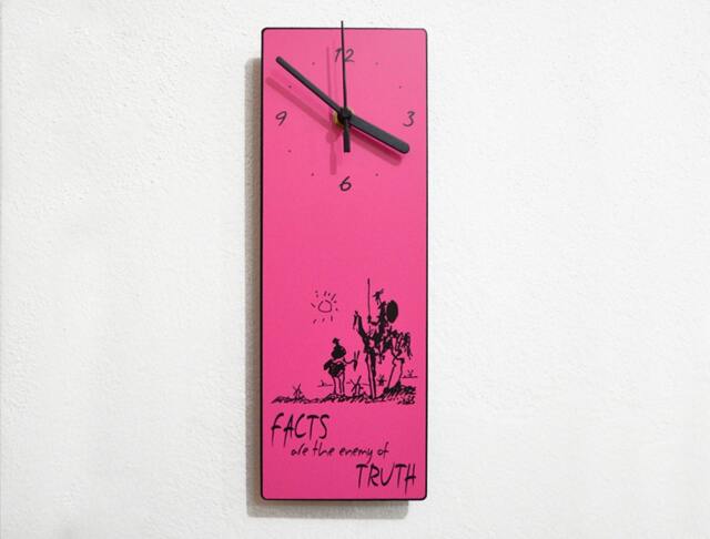 Don Quixote Quote - Facts Are The Enemy Of Truth Wall Clock - image 1