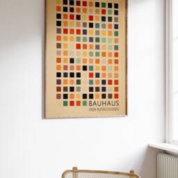 Retro Bauhaus Poster, Modernist Wall Art, Geometric Print, German Abstract Decor, Graphic Minimalist Art A1/A2/A3/A4 - thumbnail 2
