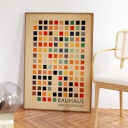 Retro Bauhaus Poster, Modernist Wall Art, Geometric Print, German Abstract Decor, Graphic Minimalist Art A1/A2/A3/A4 - thumbnail 3