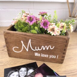 Personalised Plant Pot For Mum - Indoor Planter Mother Gift Mother's Day Present We Love You Mummy