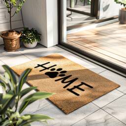 Custom Pet Doormat - Perfect Gift For Owners Pawsome Welcome Mat Dog Cat Personalized Door Rug - thumbnail 1