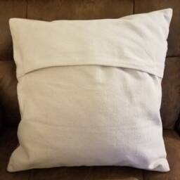 "Silk Embroidery Throw Cushion Cover - Camel 16""x16" - thumbnail 3