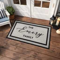 Personalised Custom Text Doormat - Welcome Mat Unique Home Gift Door Housewarming - thumbnail 4