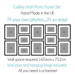 Gallery Wall Frame Set - Wall Wooden Picture Frames Of 12 Photo To Create The Perfect Display - thumbnail 3