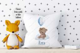Teddy Bear Cushion, Pillow, Gift, Gift For Him, 1st Birthday Her, Baby Nursery Decor, Pillow