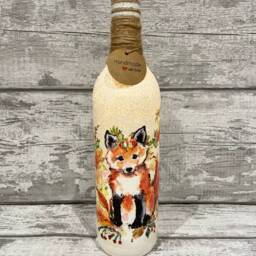 Fox Vase & Light Up Bottle Set, Gifts, Fox Autumn, Xmas Gifts - thumbnail 2
