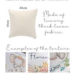 Personalised Christmas Scene Stag Cushion - thumbnail 3