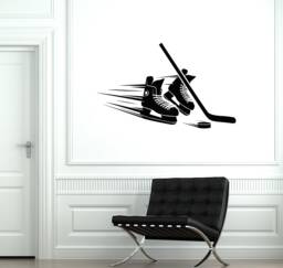 Ice Hockey Art Vinyl Wall Decal Sports Child Room Decor Stickers Mural - #2829Di - thumbnail 1
