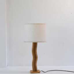 Rattan Modern Wave Lamp - thumbnail 2
