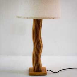 Rattan Modern Wave Lamp - thumbnail 3