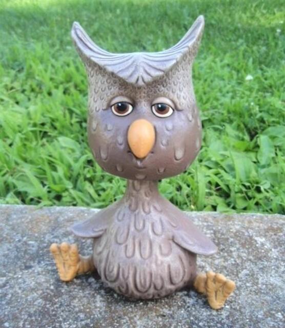 Owl Bobble Head - Wise Ceramic Hoot Teacher Gift Gifts Under 20 Spotted Decor Bird - image 1