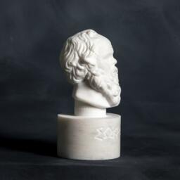 Marble Bust Of Philosopher Socrates Carved Greek Marble Statue Figurine Artist Sculpture - thumbnail 2