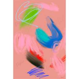 Modern Art Print Colorful Abstract Home Decor - Digital Download - thumbnail 2