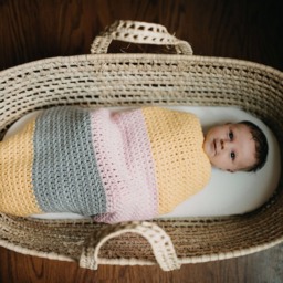 Crochet Baby Blanket, Soft Cotton Baby Girl Cotton Crochet Shower Gift, Infant Newborn Gift - thumbnail 3