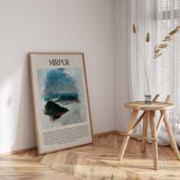 Mirpur Azad Kashmir Pakistan Travel Poster - Wall Art Gift - thumbnail 3