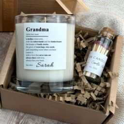 Personalised Grandma Definition Candle Gift For Grandmother UK - thumbnail 1