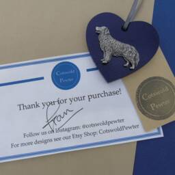 Golden Retriever Wooden Heart - Christmas Ornament Tree Decoration Dog Hanging - thumbnail 4
