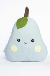 Plush Pear - Wool Fruit Cushion Colored Fruits Of Love Collection Caro & Zolie Children's