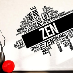 Wall Art Vinyl Decal Many Words For Motivation Human Life - #2506Dz - thumbnail 2