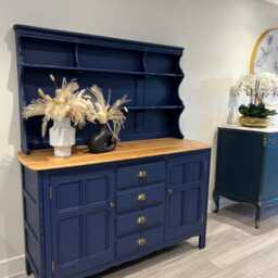 Ercol Dresser Mid-Century Modern Blue Cabinet, UK Crafted - thumbnail 3