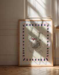 Katie Koala Art Print Colorful Kids Room Decor - thumbnail 1