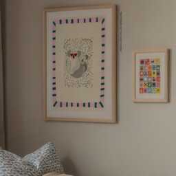 Katie Koala Art Print Colorful Kids Room Decor - thumbnail 2